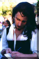 Laura autographing